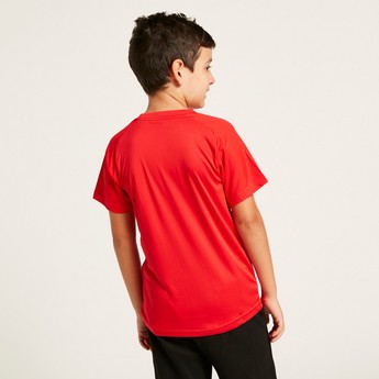 PUMA Printed T-shirt with Crew Neck and Short Sleeves