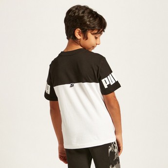 PUMA Solid Power T-shirt with Round Neck and Short Sleeves