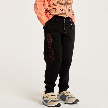 Garfield Print Sweatshirt and Jog Pants Set