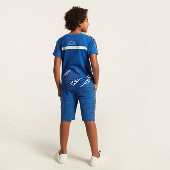 Kappa Solid Shorts with Elasticated Closure and Pockets