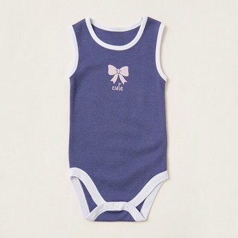 Juniors Printed Sleeveless Bodysuit - Set of 7