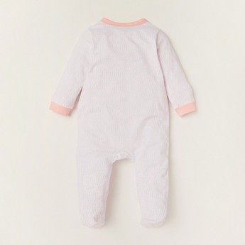 Giggles Printed Closed Feet Sleepsuit with Long Sleeves