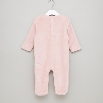 Juniors Textured Closed Feet Sleepsuit with Long Sleeves