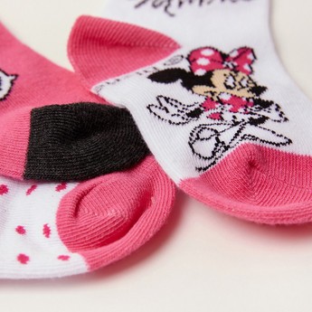 Disney Minnie Mouse Print Socks - Set of 3