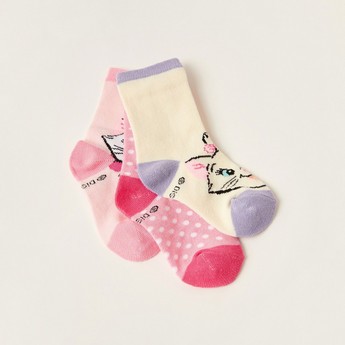 Disney Marie Print Socks - Set of 3