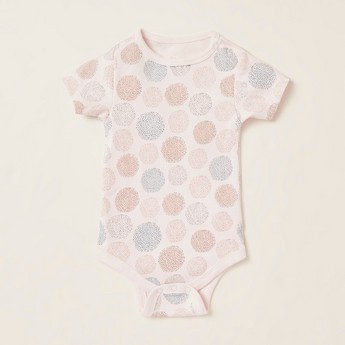 Juniors Printed Bodysuit with Short Sleeves - Set of 5