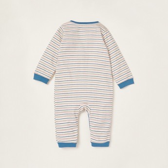 Juniors Striped Sleepsuit with Long Sleeves