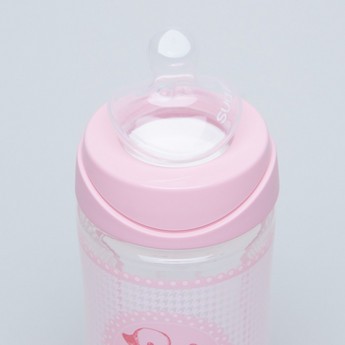 Sauvinex Feeding Bottle with Pacifier and Chain