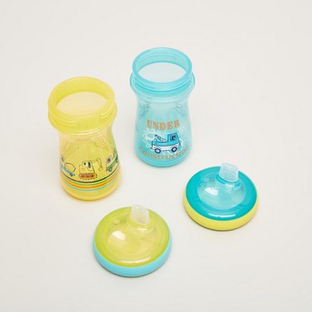 The First Years Printed 2-Piece Sippy Cups with Spout - 266 ml