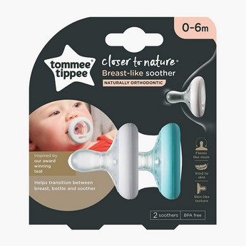 Tommee Tippee Close to Nature Soother 0-6 months - Pack of 2