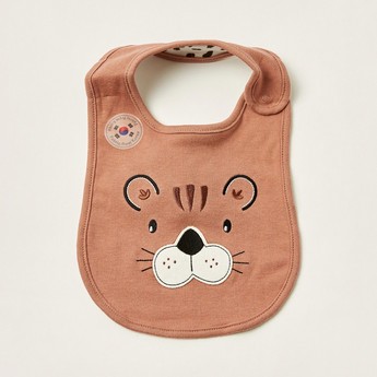 Juniors Printed Bib with Button Closure