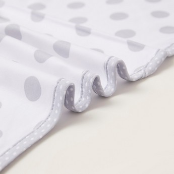 Giggles Polka Dot Print Receiving Blanket - 70x70 cms