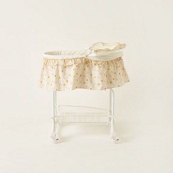 Juniors Printed Bassinet with Canopy