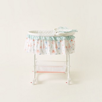 Juniors Printed Bassinet with Canopy