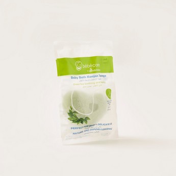 Bebecare Bicentric Heart Green Tea Konjac Bath Sponge