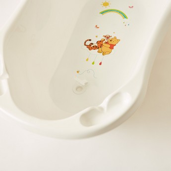 Keeper Winnie the Pooh Print Baby Bathtub with Plug