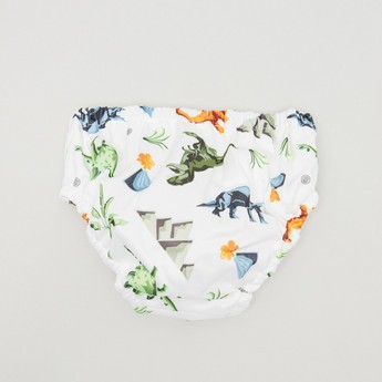 Charlie Banana Dinosaur Print Reusable Swim Diaper - M