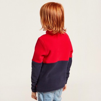 Juniors Panelled Pullover with Long Sleeves