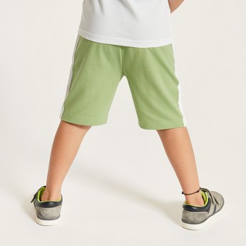 Juniors Solid Shorts with Drawstring Closure