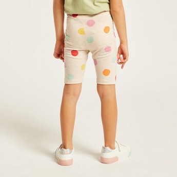 Juniors Polka Dot Shorts with Elasticated Waistband