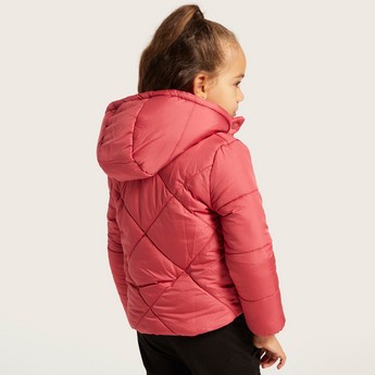 Juniors Hooded Jacket with Long Sleeves