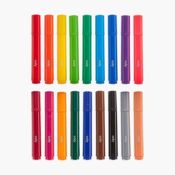 OOLY Big Bright Brush Markers - Set of 18