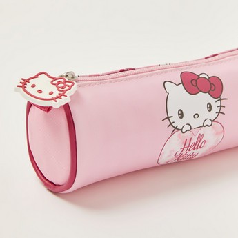 Sanrio Hello Kitty Print Pencil Pouch with Zip Closure