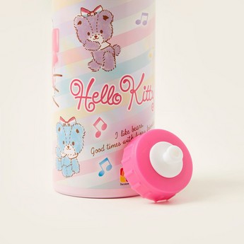 Hello Kitty Print Aluminium Water Bottle - 600 ml