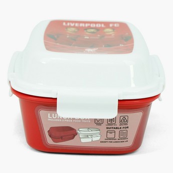 SunCe Liverpool FC Print Lunch Box with Clip Closure