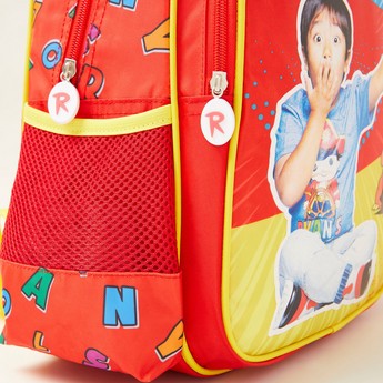 Ryan's World Print Backpack with Zip Closure - 14 inches