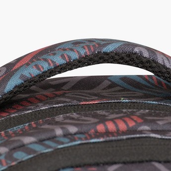 Tandem Printed Backpack with Adjustable Straps and Zip Closure