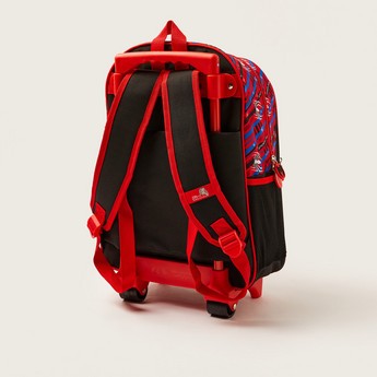 Simba 5-Piece Spider-Man Befighting Trolley Backpack Set - 16 inches