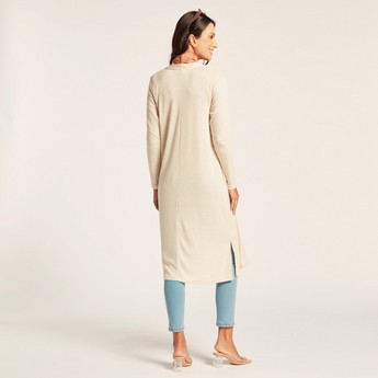 Love Mum Maternity Longline Cardigan with Pockets