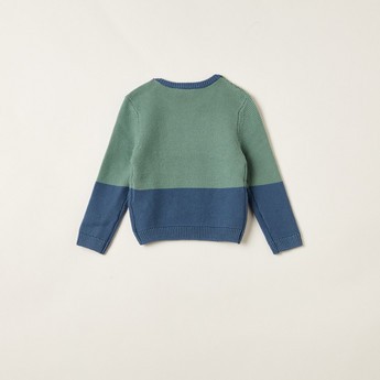 Juniors Textured Pullover with Long Sleeves