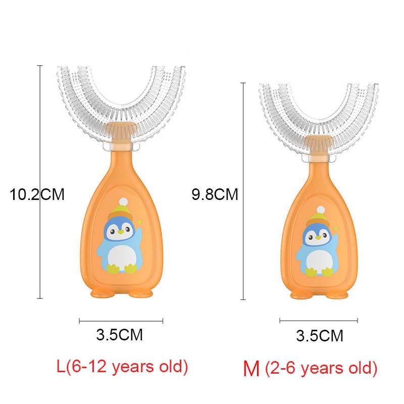 2-12Y Baby Toothbrush Children Dental Oral Care Cleaning Brush Soft Food Grade Silicone Teeth Baby Newborn Items