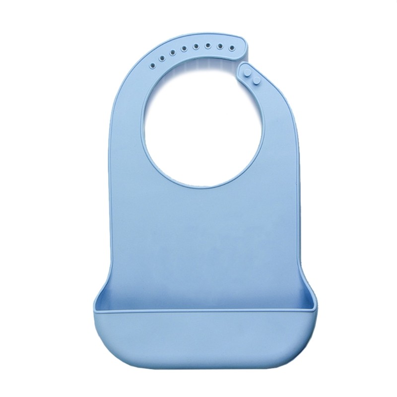 1pc Large Waterproof Anti-Oil Adult Mealtime Bib Silicone Clothes Clothes Protector Senior Citizens Aid Aprons