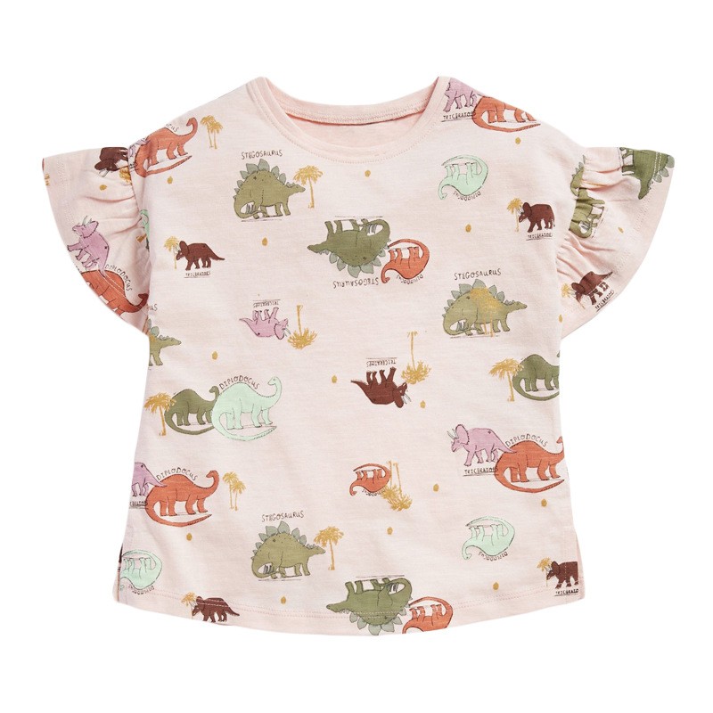 Maven Summer Baby Kids Animal Print T-Shirt Dinosuar Cute Soft Cotton T-Shirt For Kids 2-7 Years Tee