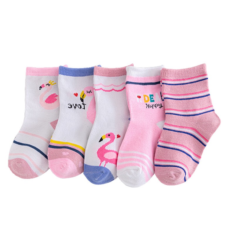 5pairs/lot 3 to 12 Years Kids Soft Cotton Socks Boy Girl Baby Cute Cartoon Warm Fashion School Socks Autumn Winter Cartoon