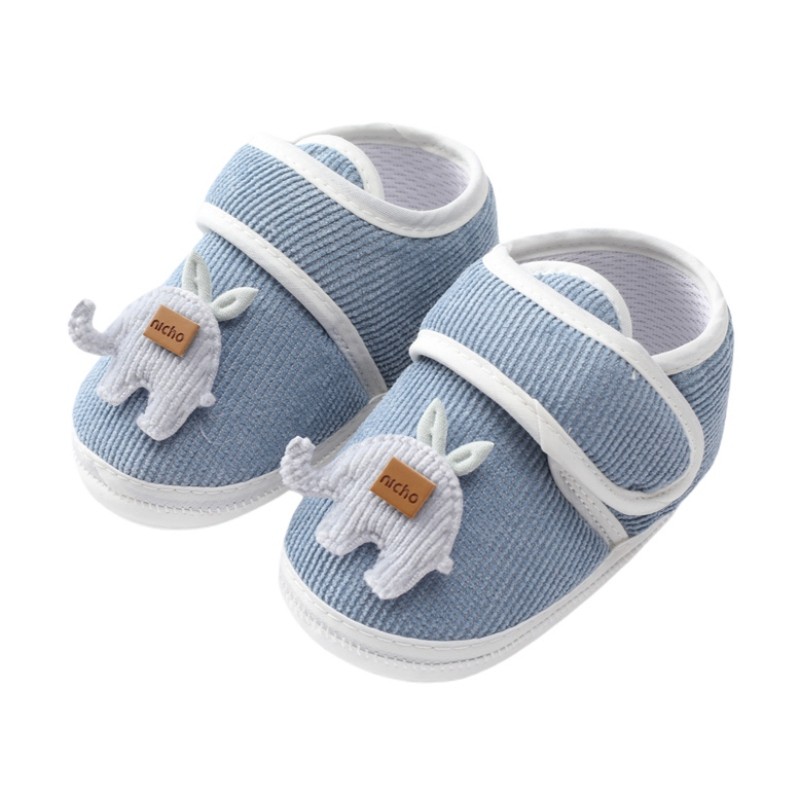 Baywell Newborn Baby Boys Girls Crib Sneakers Soft Anti-Slip Sole Toddler Warm Fluffy Casual Shoes Cartoon First Walker 0-18M