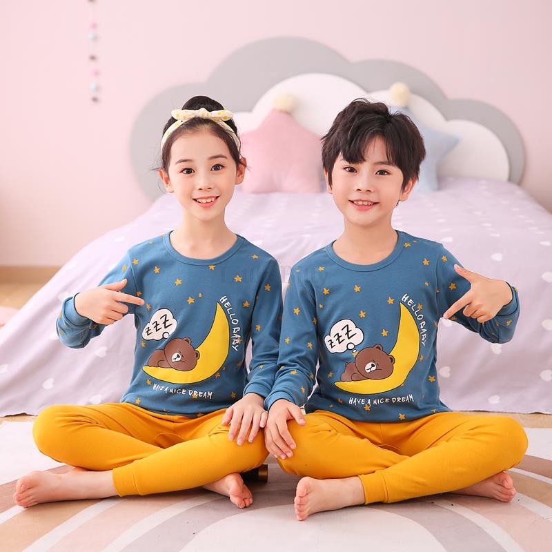 Boys Dinosaur Pajamas Children Sleepwear For 6 8 10 12 Years Kids Pajamas 100 Cotton Animal Cartoon Homewear Pajamas Suits