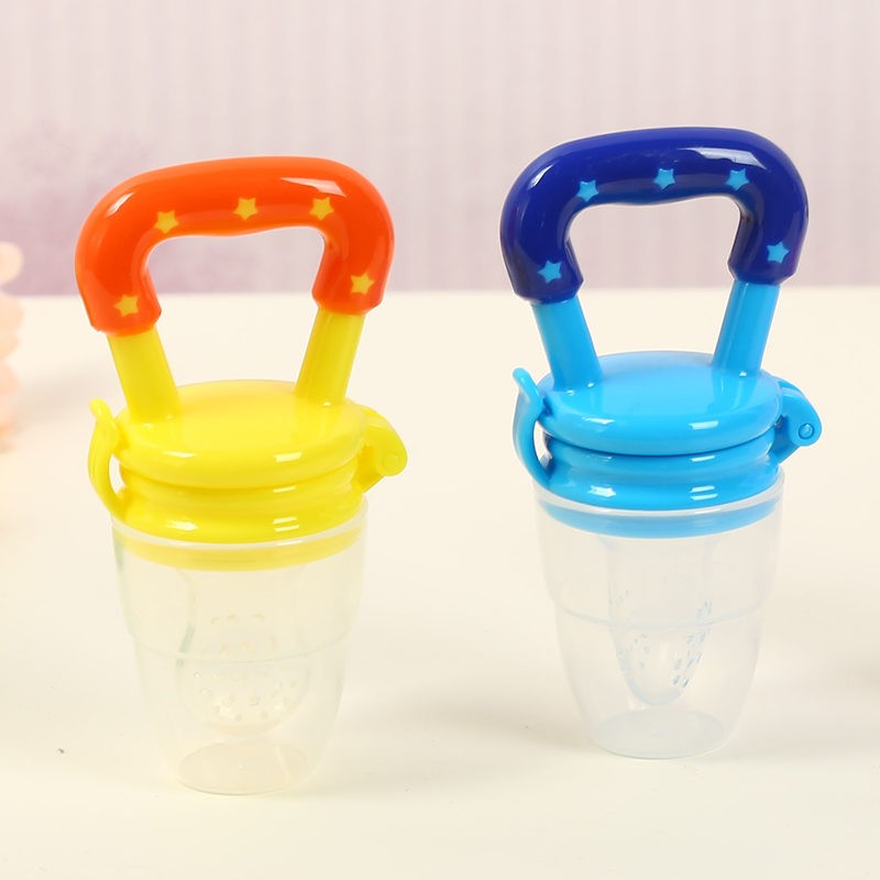 2 in 1 Baby Nibbler Pacifiers Feeder Cartoon Kids Fruit Food Feeding Nipples Safe Feeding Supplies Nipple Nipple