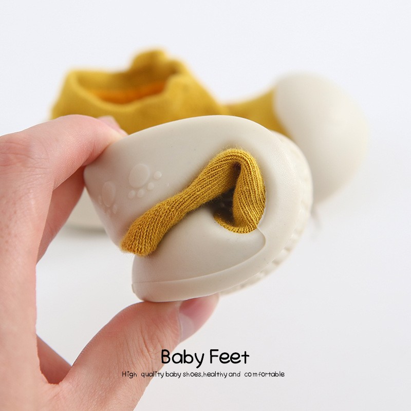 Baby Boys and Girls Shoes, Newborn Non-Slip Floor Socks, Soft Rubber Sole, Cute Baby Shoes