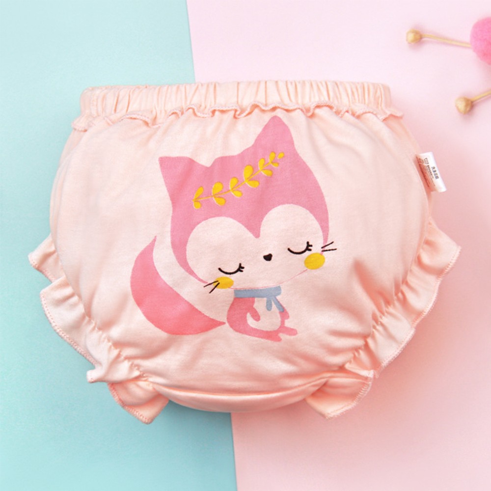 Baby Girls Briefs Panties For Kids Underwear Children Underpants Cotton Bread Pants Duck Flower Rabbit Pattern 4pcs/lot