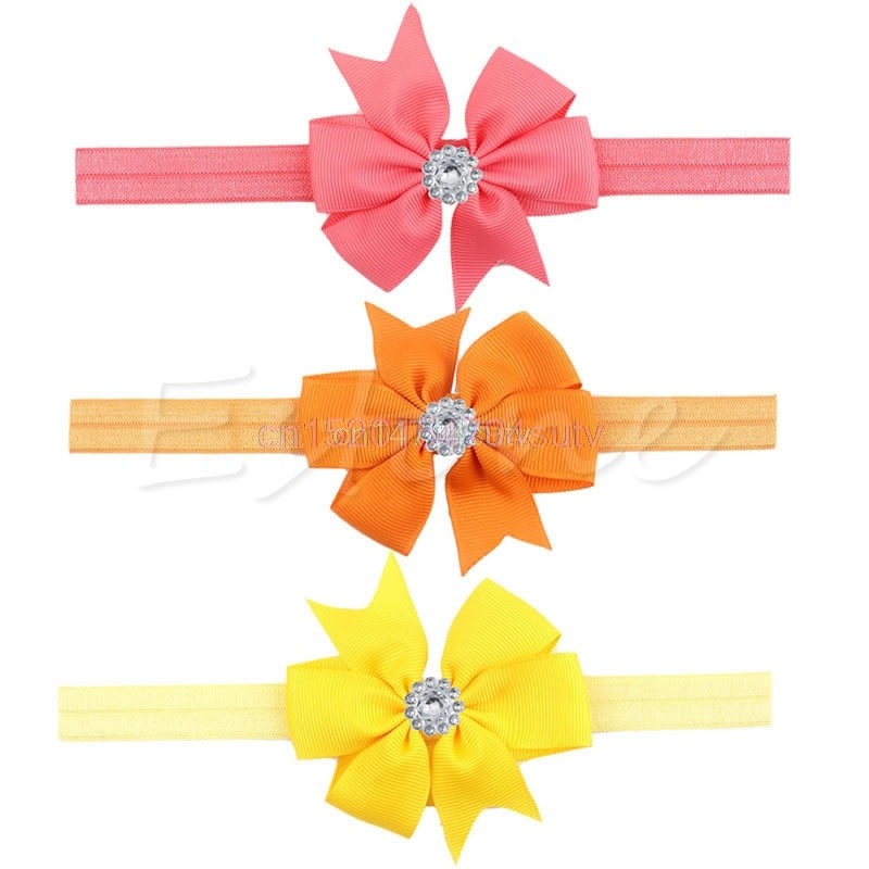 10pcs Newborn Baby Girl Headband Infant Baby Bow Hair Band Girls Accessories #H055#