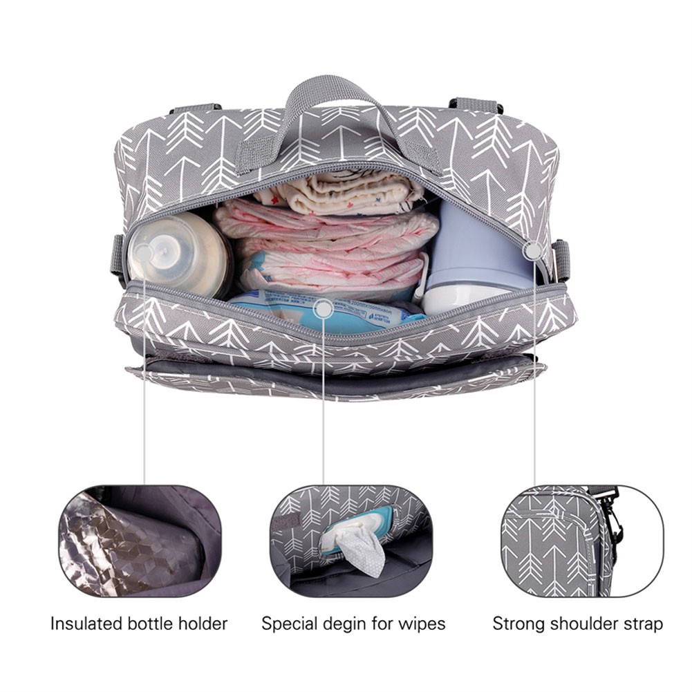 Diaper Bag Baby Stroller Bag Organizer Bag Multifunctional Nappy Nursing Mother Waterproof Polyester Baby Diaper Bag For Babies