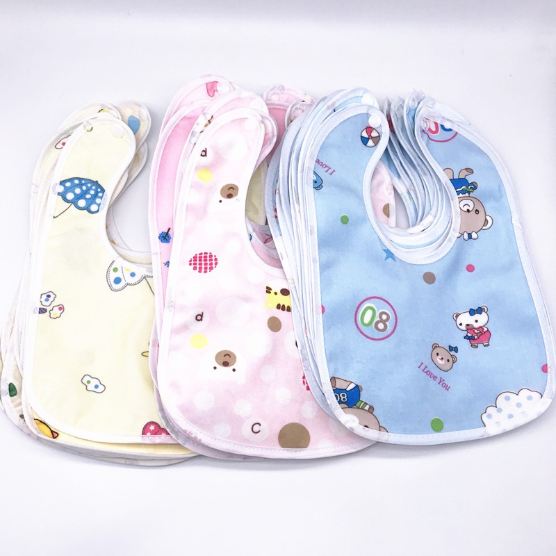 20pcs/lot Baby Baby Boys Girls Waterproof Feeding Clothes Newborn Clothes Accessories Baby Bibs Infant Feeding Clothes