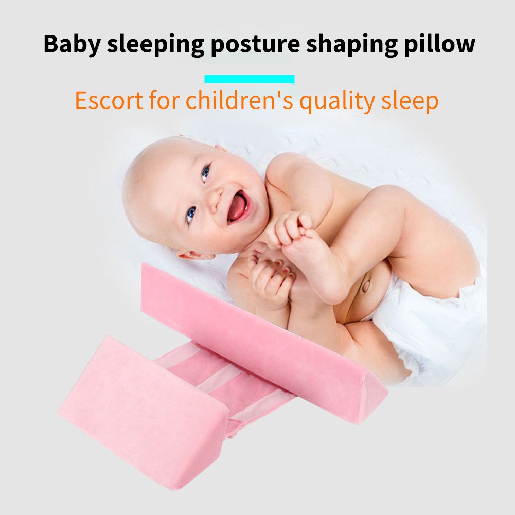 Baby Shaping Pillow Baby Side Sleep Positioning Correction Newborn Infant Anti Rollover Flat Head Anti-wind Milk Pillow