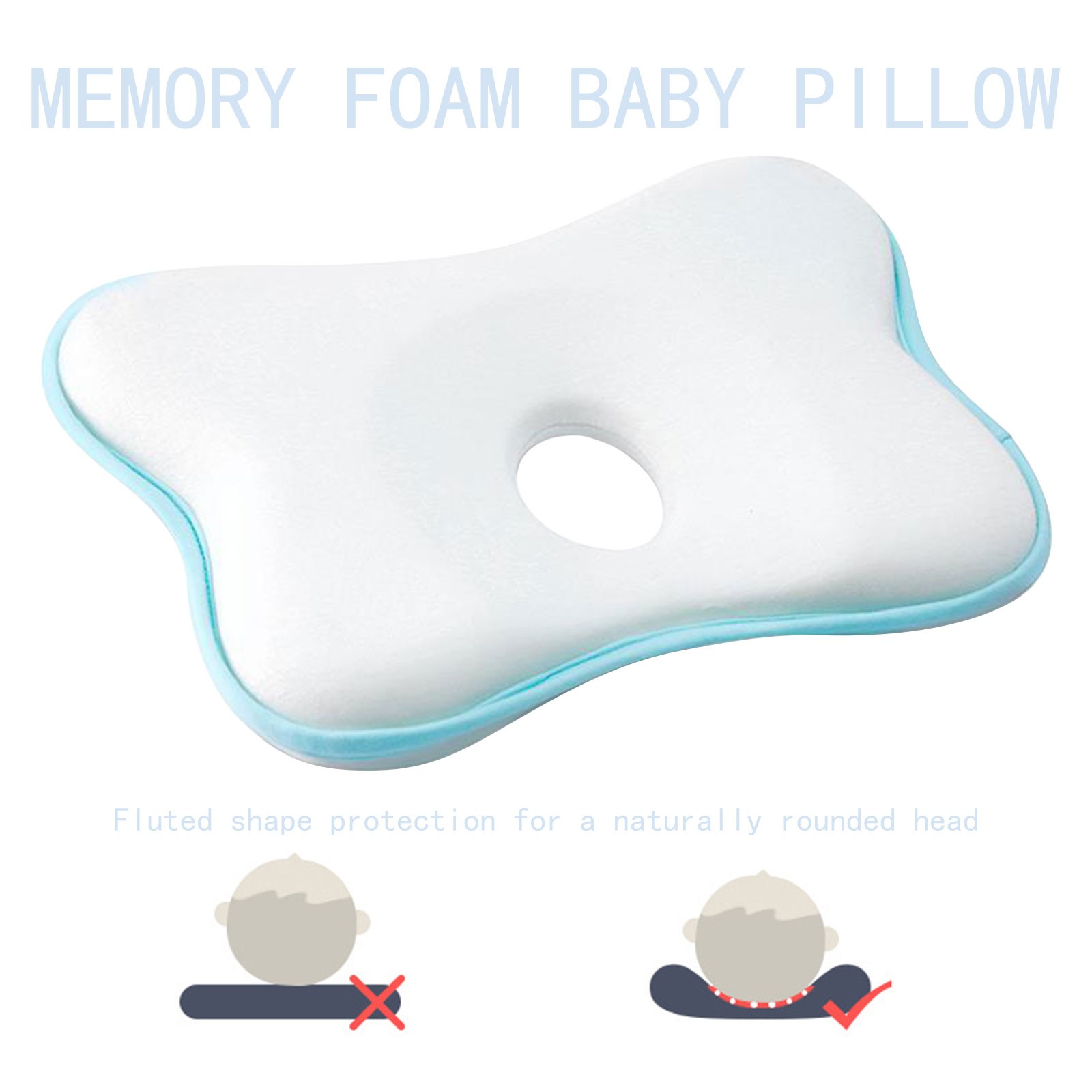 Baby Memory Cotton Pillow Infant Head Shaping Pillow Prevent Flat Head Syndrome 3D Newborn Baby Breathable Pillow Gifts