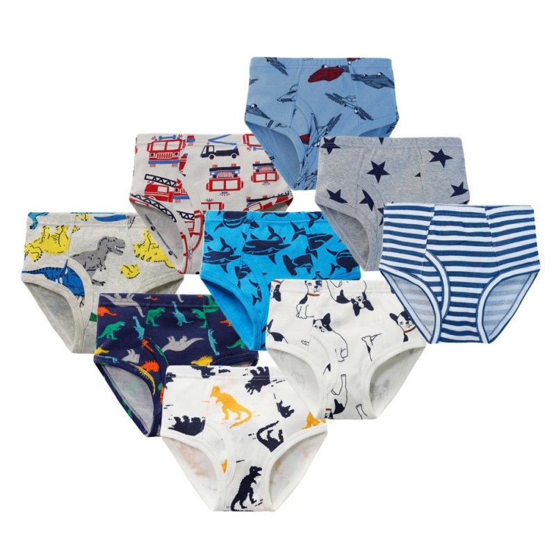 3pcs/set Cartoon Dinosaur Cotton Boys Boxer Underpants Children Panties Warm Cartoon Underwear Kids Panty Shorts 3-10 Years