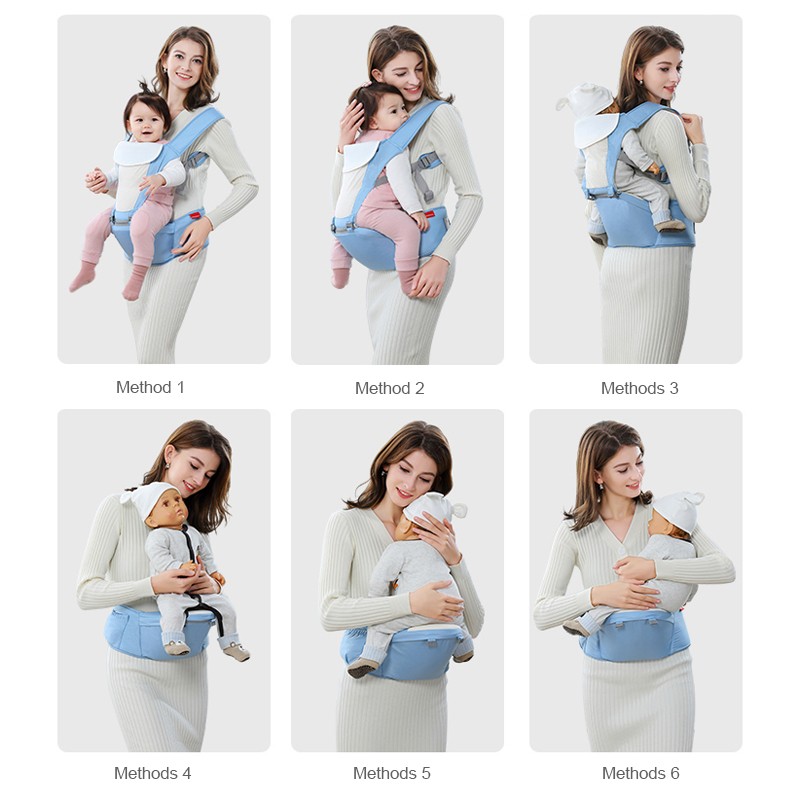 Baby Carrier Bag Waist Stool Walker Belt Rope Baby Toddler Hold Hip Seat Safe Front Carry Back Carry Best Gift Breathable